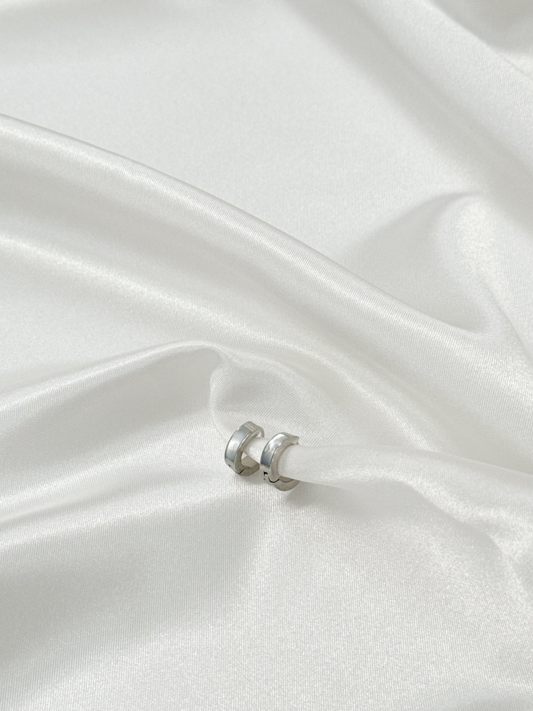 Silver hoops
